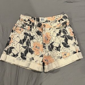 Urban Outfitters BDG Floral Mom Jean Shorts